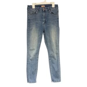 MOTHER High‎ Waisted Looker Petite Jeans Light Kitty Wash Women's Size 26